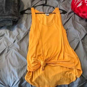 Yellow tank